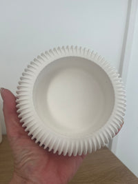 Vide poche rond à bandes en jesmonite — vue 4