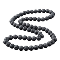 Collier homme pierres de lave QUENTIN — vue 1
