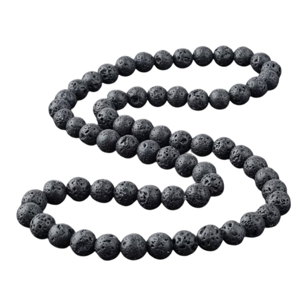Collier homme pierres de lave QUENTIN