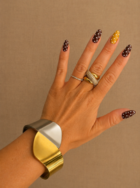 Bracelet manchette bicolore FABIENNE — vue 3